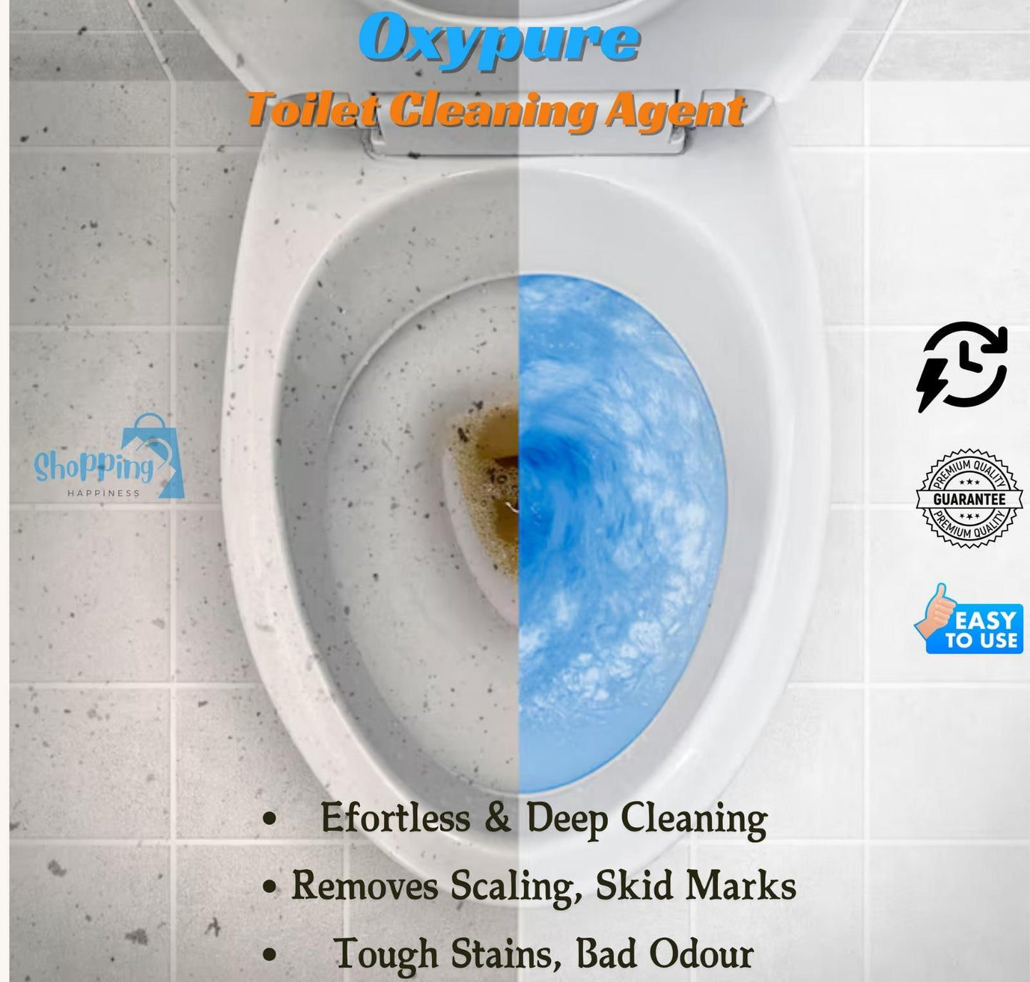 Powerful Toilet Cleaner Active Oxygen Powder