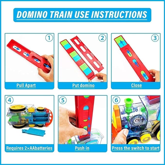 Domino Train Blocks Set (40 Pcs)
