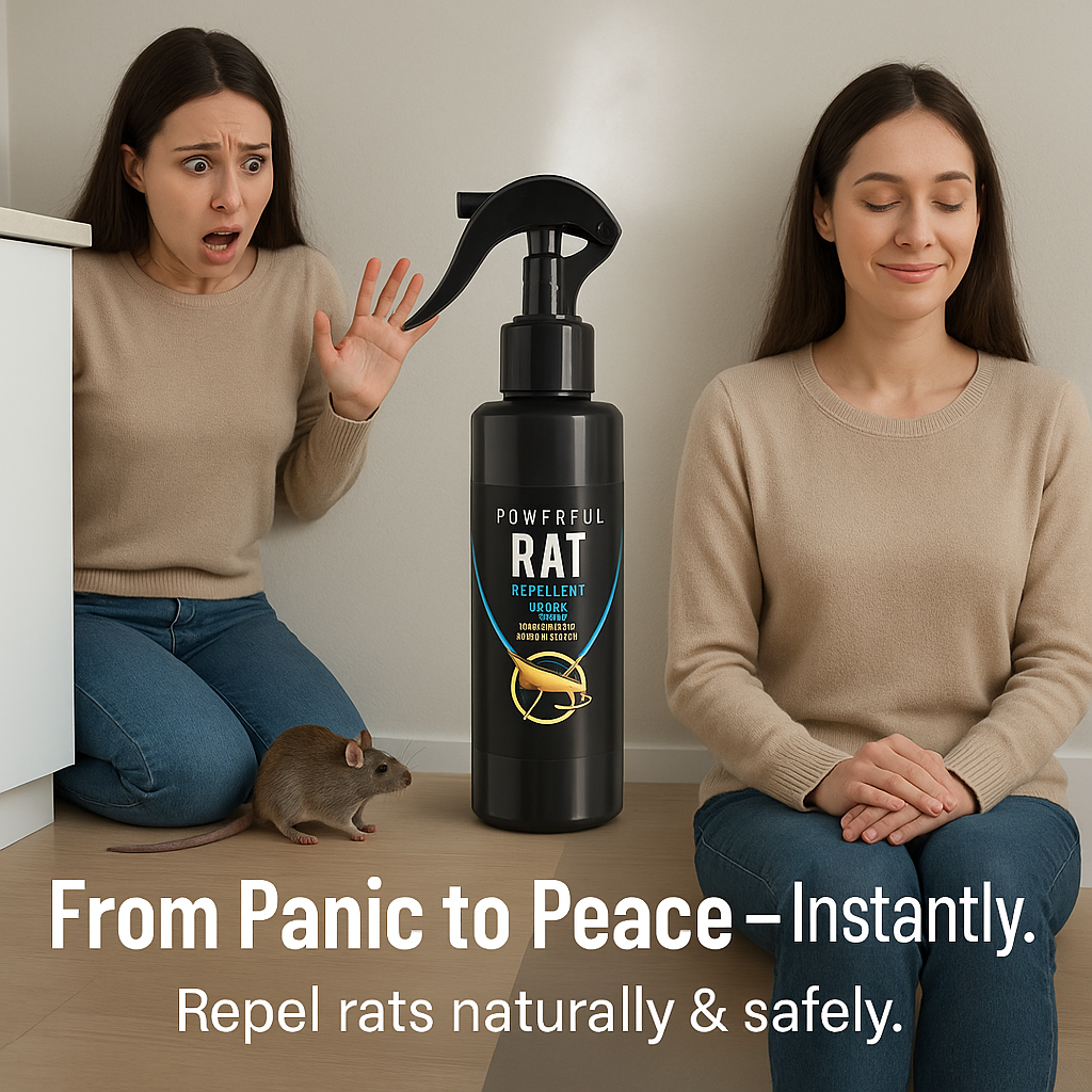 🧪🐭 Safe & Effective Rat Control Spray (Pack of 2)