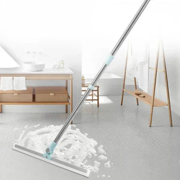 Magic Broom Silicone Multifunctional Wiper | All-in-1 Heavy-Duty Cleaning Tool | 180° Rotating Head | Stainless Steel Extendable Handle | Perfect for Home, Kitchen, Bathroom & Windows