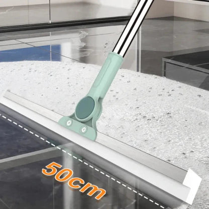 Magic Broom Silicone Multifunctional Wiper | All-in-1 Heavy-Duty Cleaning Tool | 180° Rotating Head | Stainless Steel Extendable Handle | Perfect for Home, Kitchen, Bathroom & Windows