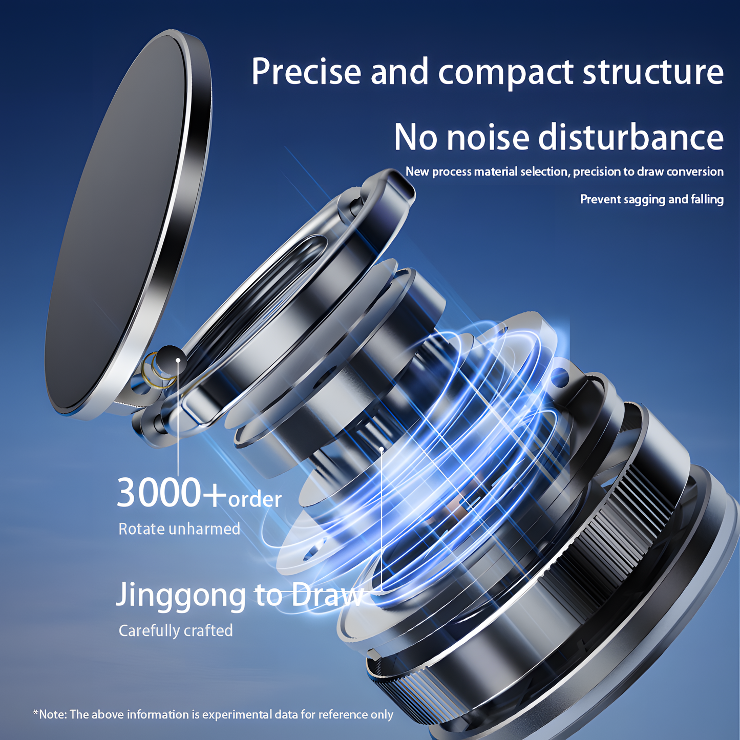 Vacuum Magnetic Suction Phone Holder – Foldable & 360° Rotatable