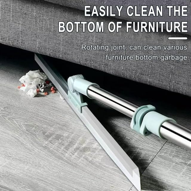 Magic Broom Silicone Multifunctional Wiper | All-in-1 Heavy-Duty Cleaning Tool | 180° Rotating Head | Stainless Steel Extendable Handle | Perfect for Home, Kitchen, Bathroom & Windows