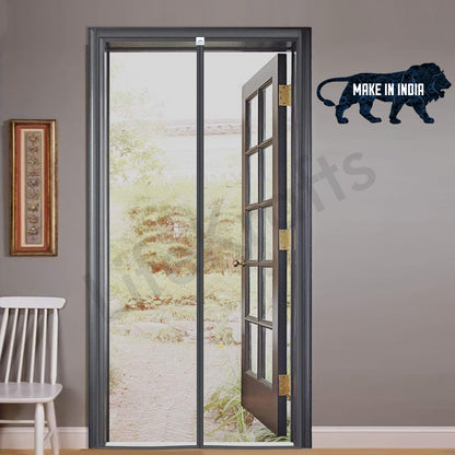 Magnetic Anti-Mosquito Door Curtains (Pack of 2) – Hands-Free Mesh Screen with Auto-Close for Insect Protection