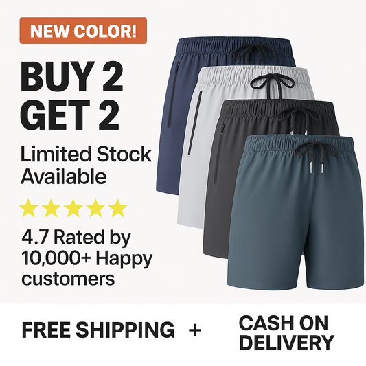 Combo of 4 Men's Stretchable Cotton Shorts for Everyday Comfort  (₹225/piece)
