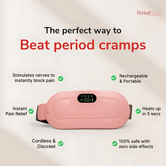 Period cramp relief massager